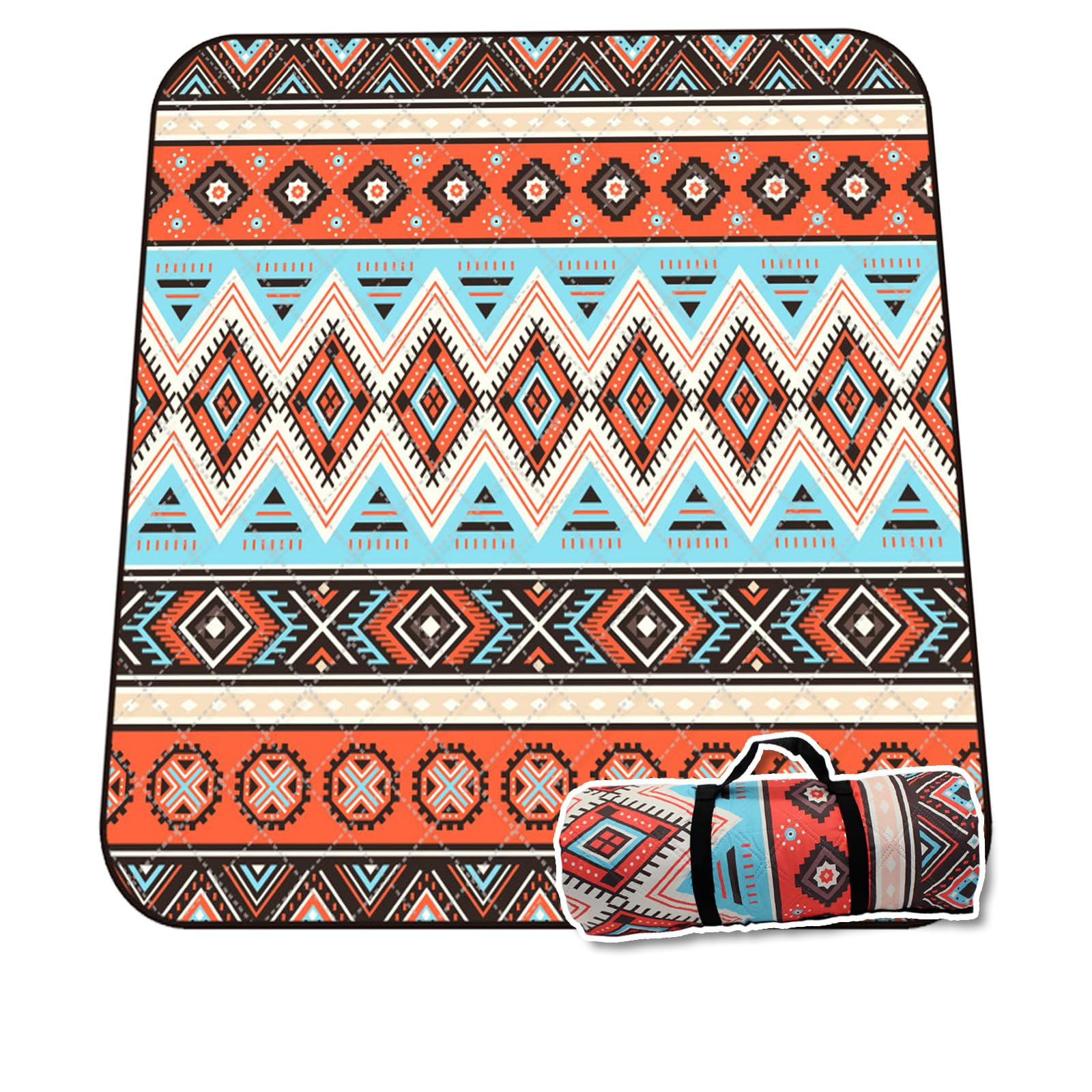 Couverture De Pique-Nique Imperméable Et Anti-Sable, Tapis De Plage Portable De Voyage Pique Nique En Plein Air