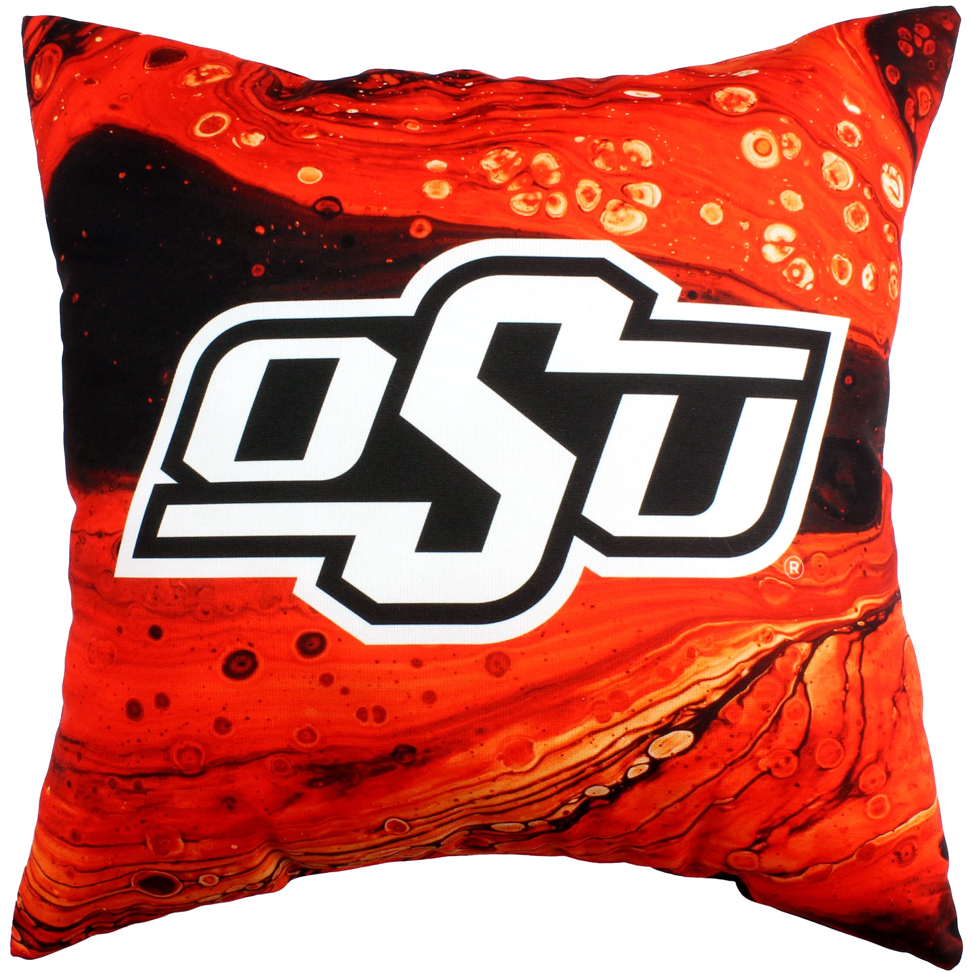 College Covers Oklahoma State Cowboys 2 Sided Color Swept Decorative Pillow, 16", Made in The USA