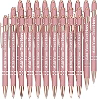 Vista 55 de Bolígrafos personalizados a granel grabados personalizados con punta de lápiz capacitivo, bolígrafos personalizados de tinta negra, regalos