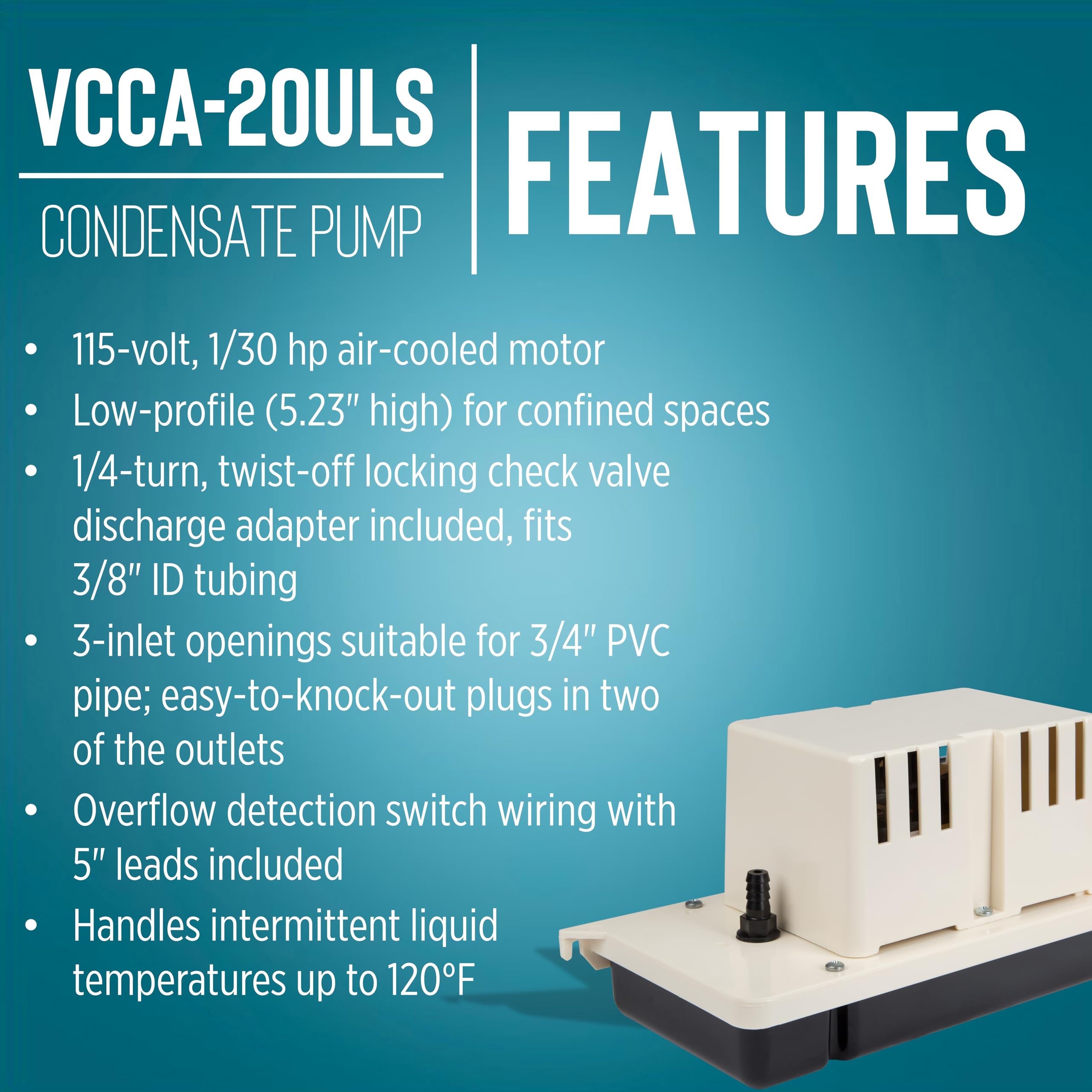 Little Giant Condensate Pump - 80 GPH -3 Little Giant Condensate Pump - 80 GPH -3