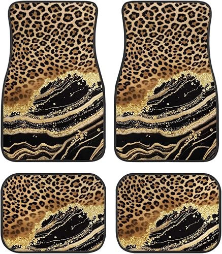 Miniatura 19 de Yewattles - Set de 4 alfombrillas para auto con estampado de rosa roja, delanteras y traseras, antideslizantes, ajuste universal para sedán