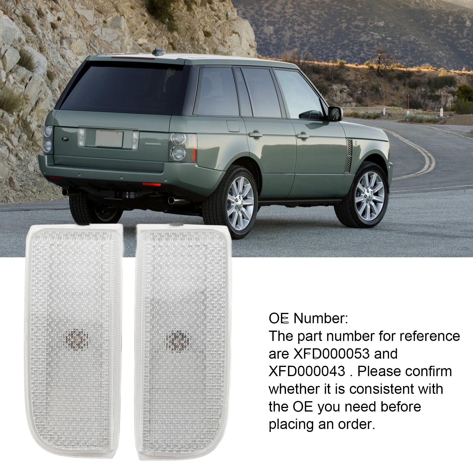 Lampade per Luci di Retromarcia di Backup XFD000053 per Range Rover L322, Durevoli, Migliorano la Sicurezza di Guida, vestibilità Perfetta