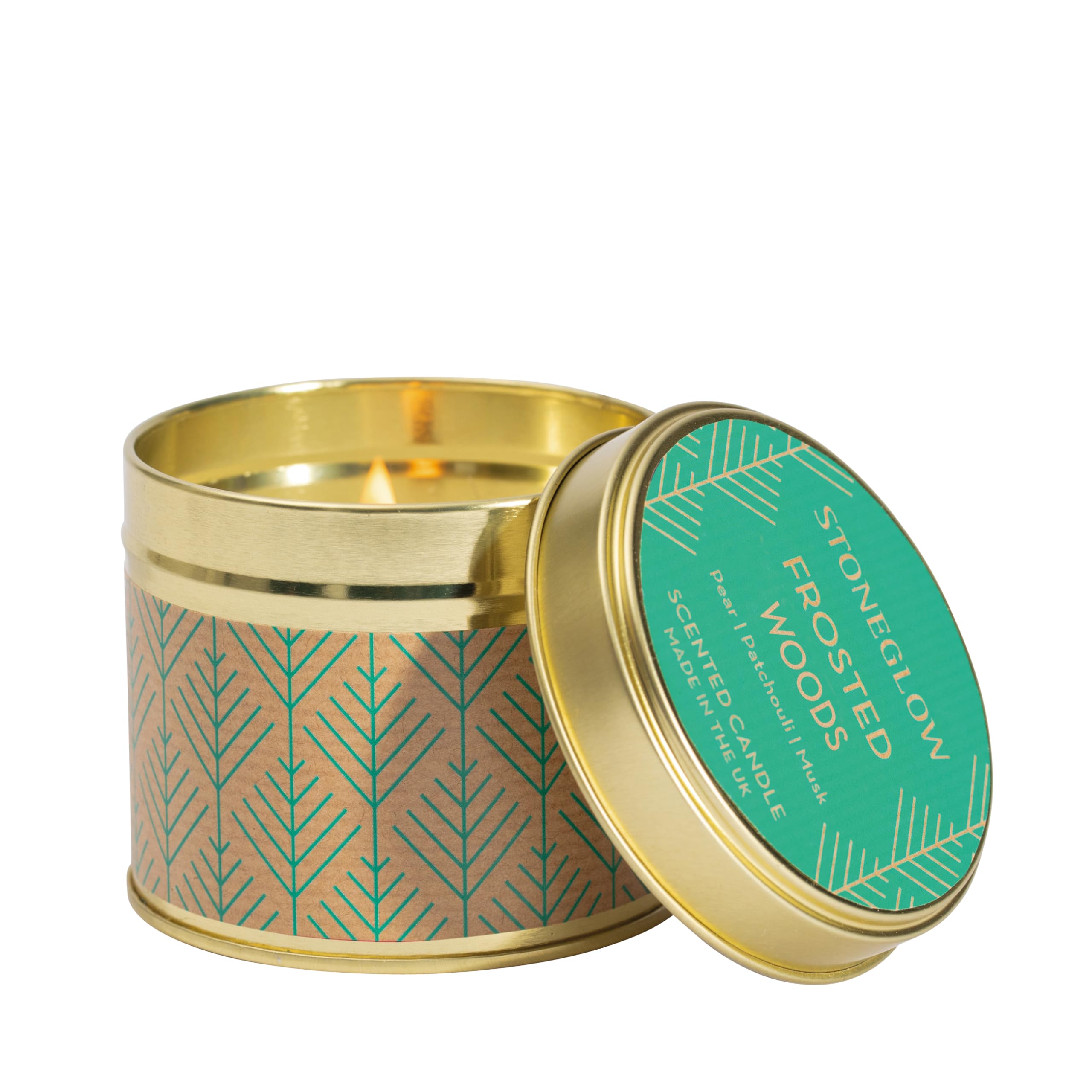 Stoneglow Seasonal - Frosted Woods (Pear, Patchouli & Musk) - Candle Tin