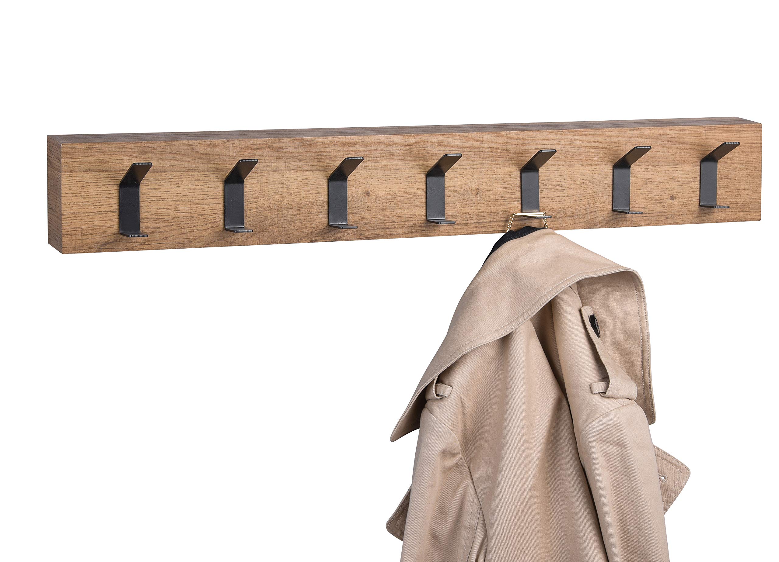 M2 Kollektion Lima 2 Garderobe/Wandgarderobe, MDF, Länge 70cm, Breite 5cm, Höhe 10cm