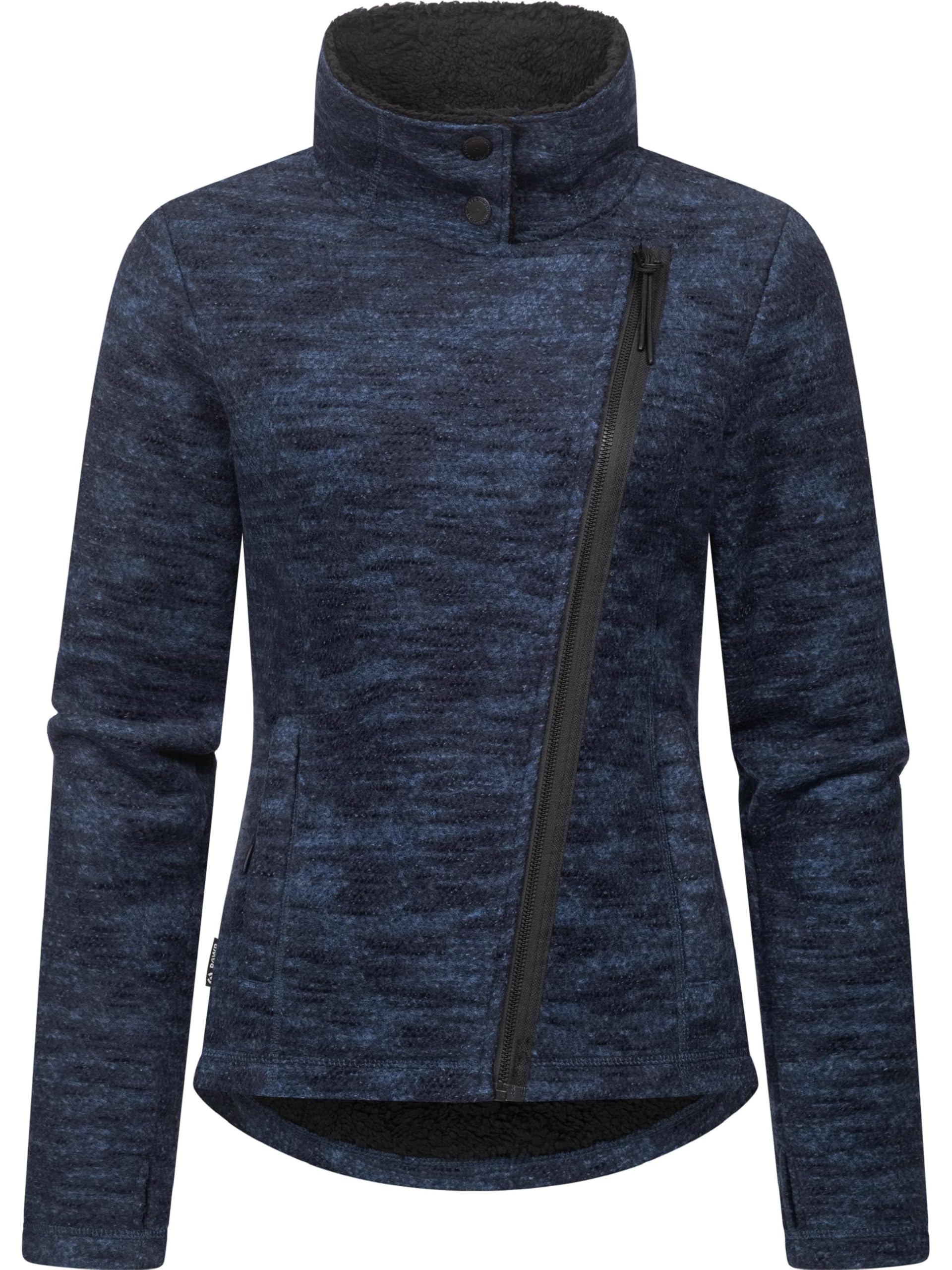 Ragwear Damska bluza z dzianiny z podszewką pluszową Saskie Melange YOUMODO XS-3XL