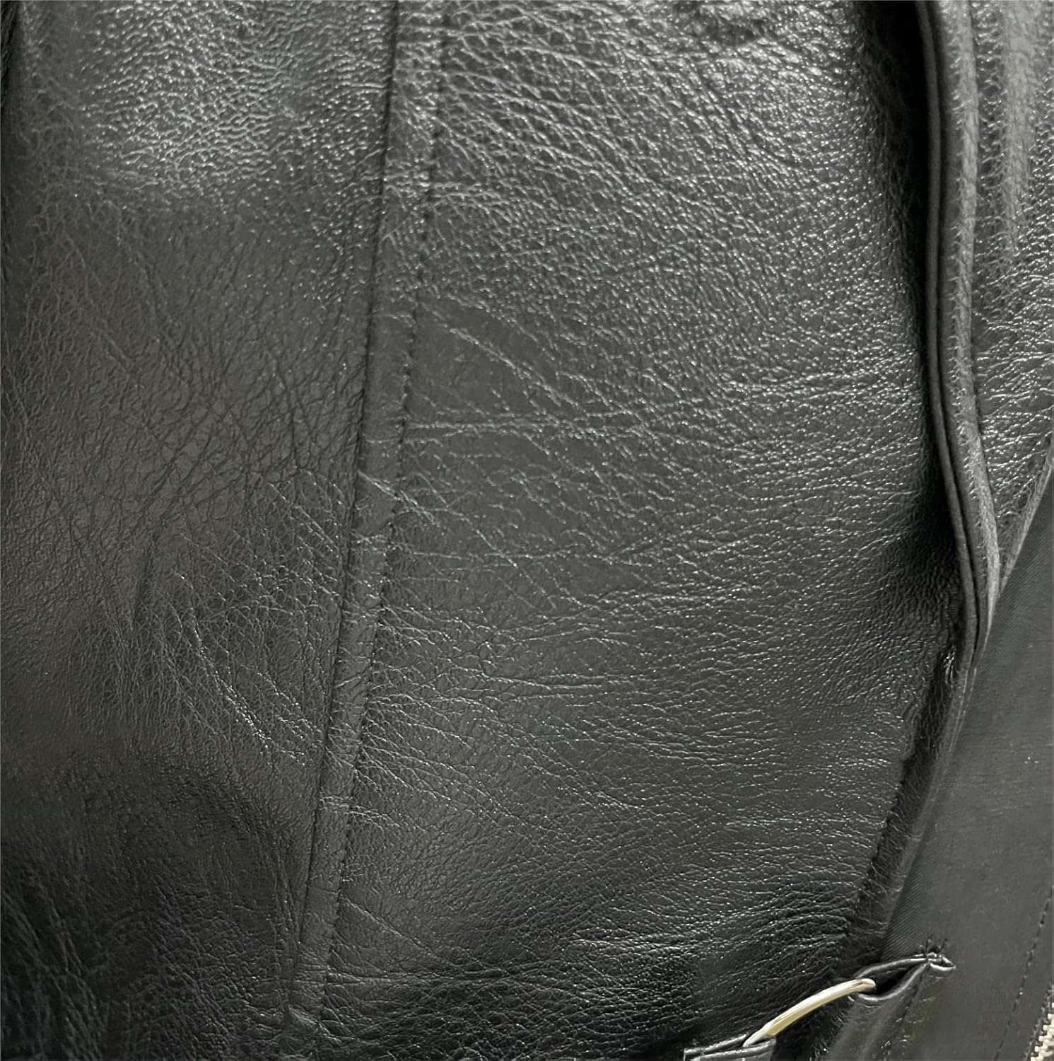 TZMAPU Men's Faux Leather Motorcycle Trench Coat Black Long Punk Jacket - Image 2