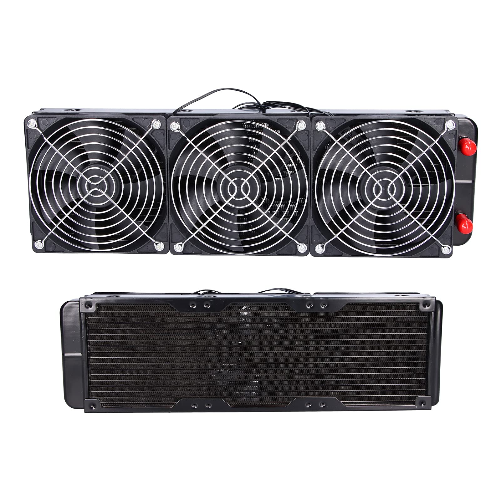 Garsent 360 -mm Chłodnica Wody Szybkie Chłodzenie Komputer CPU Wymiennik Ciepła CPU z 3 Wentylatorami, Wentylator Płynny do Chłodzenia Wody COLD COLD BLACK