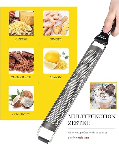 Miniatura 8 de Ourokhome Manual Food Processor with Cheese Grater Zester for Lemon, Vegetable, Ginger, Garlic, Onion