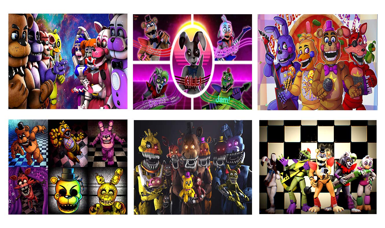 Buy 6 Pack Five Nights At Freddy's FNAF Set For Bedroom Wall UNFRAMED 8X10inch Home Room