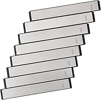 RUIXIN PRO 8-Pc Diamond Knife Sharpening Stones (100-3000 Grit) for RX-008/RX-009 Sharpener - Pro Whetstone Kit with Base