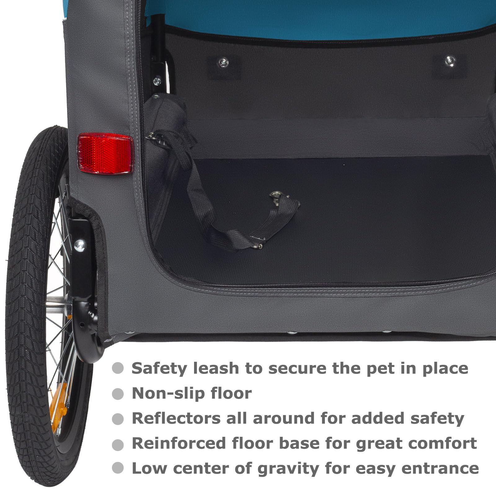 Tiggo VS Medium Hundeanhänger & Buggy 2in1 Fahrradanhänger Hundebuggy Jogger für Hunden bis 23kg