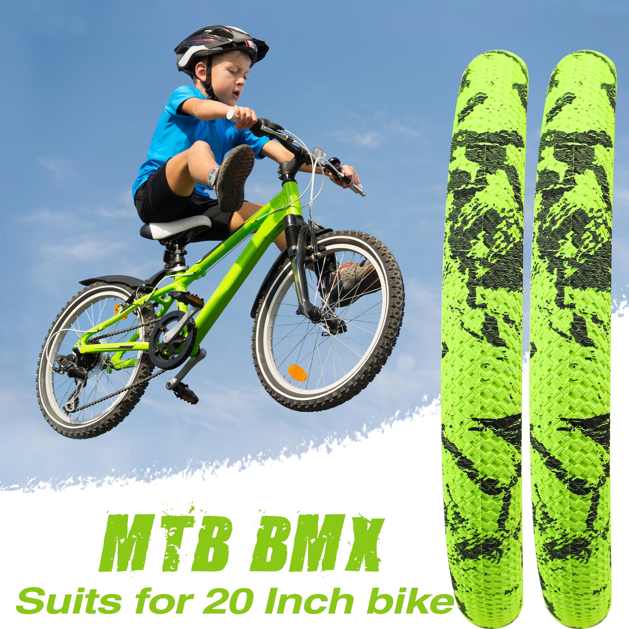 Amazon | MAKELEN BMX 自転車用タイヤとチューブ 2個パック