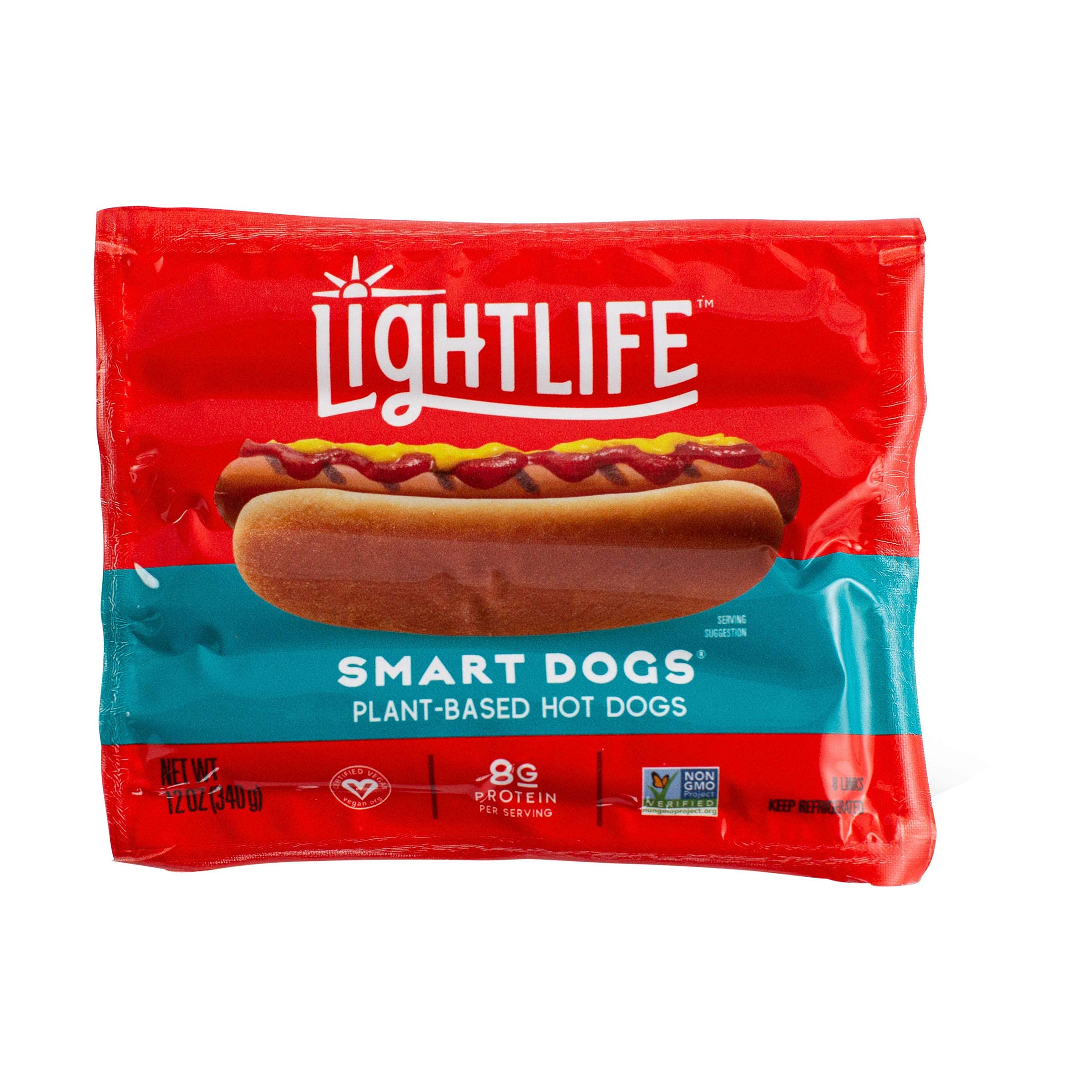 Lightlife Smart Dogs Vegan Hot Dogs 12oz USDA Organic