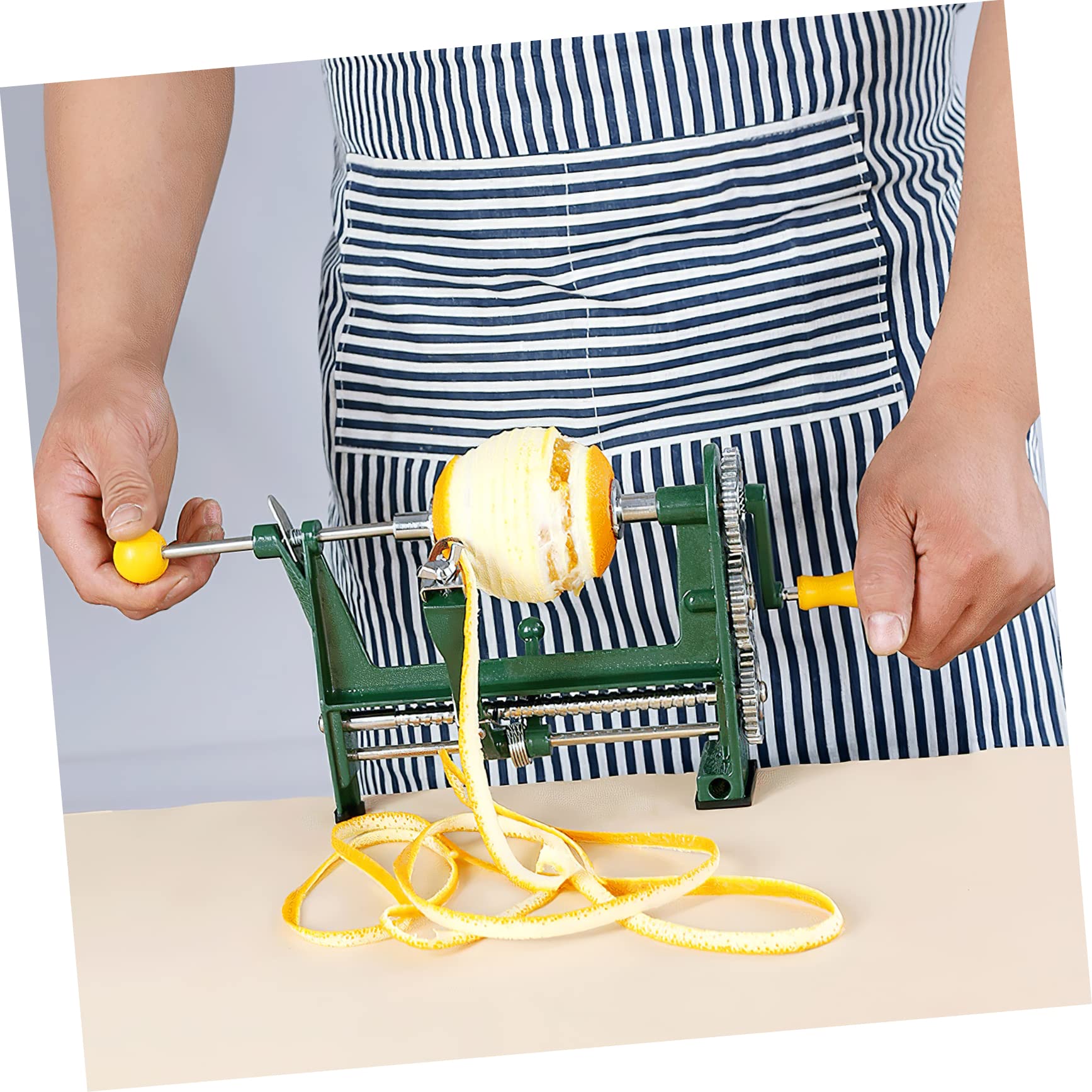 Homoyoyo Peladora Multifunción Manual Mango Giratorio y Corte Serrado para Cocina Profesional y Pelado de Frutas
