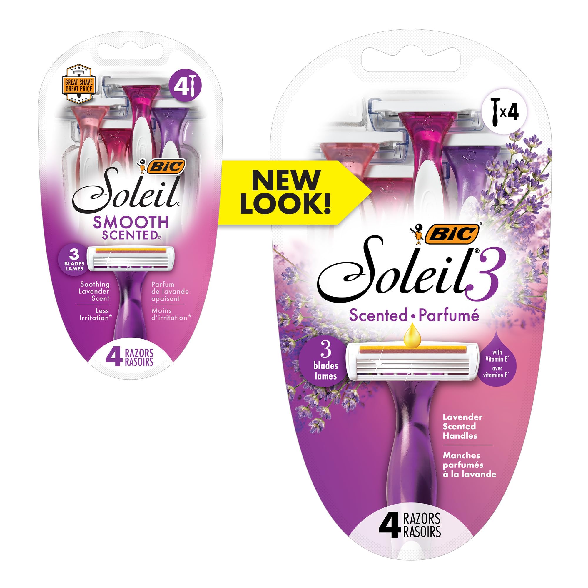 Amazon.com: BIC Soleil Twilight Disposable Razor, Women, 4-Count