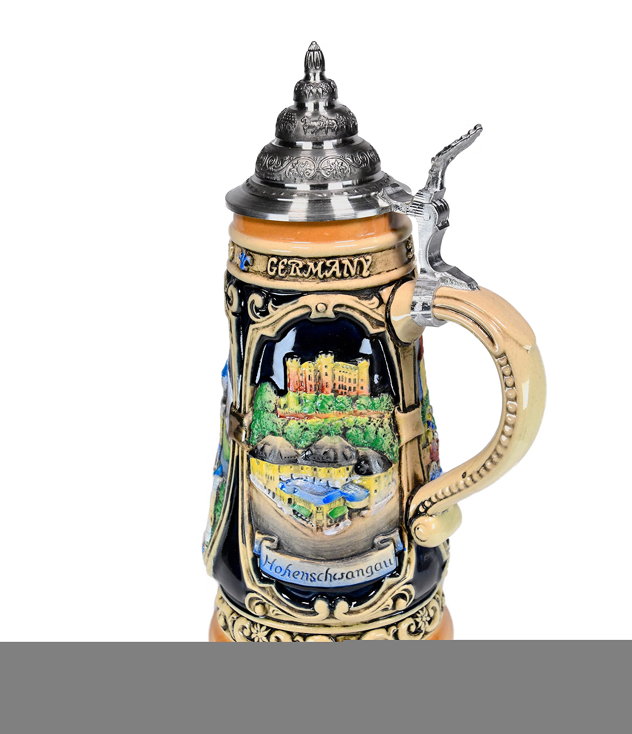 other - 新品生ビールジョッキノイシュヴァンシュタイン城 蓋付き 錫 バイエルン Amazon.co.jp: ビールジョッキ ノイシュヴァンシュタイン城 蓋