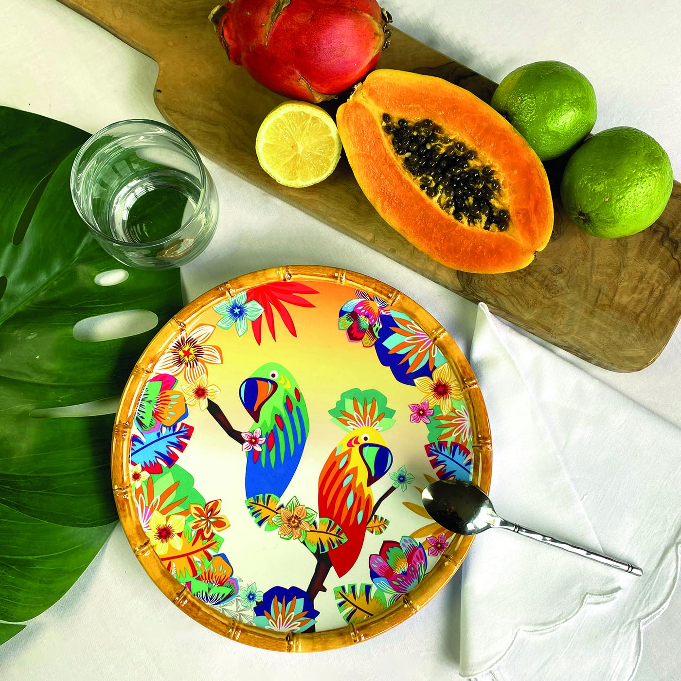 Les Jardins de la Comtesse - Small Flat Dessert Plate in Melamine