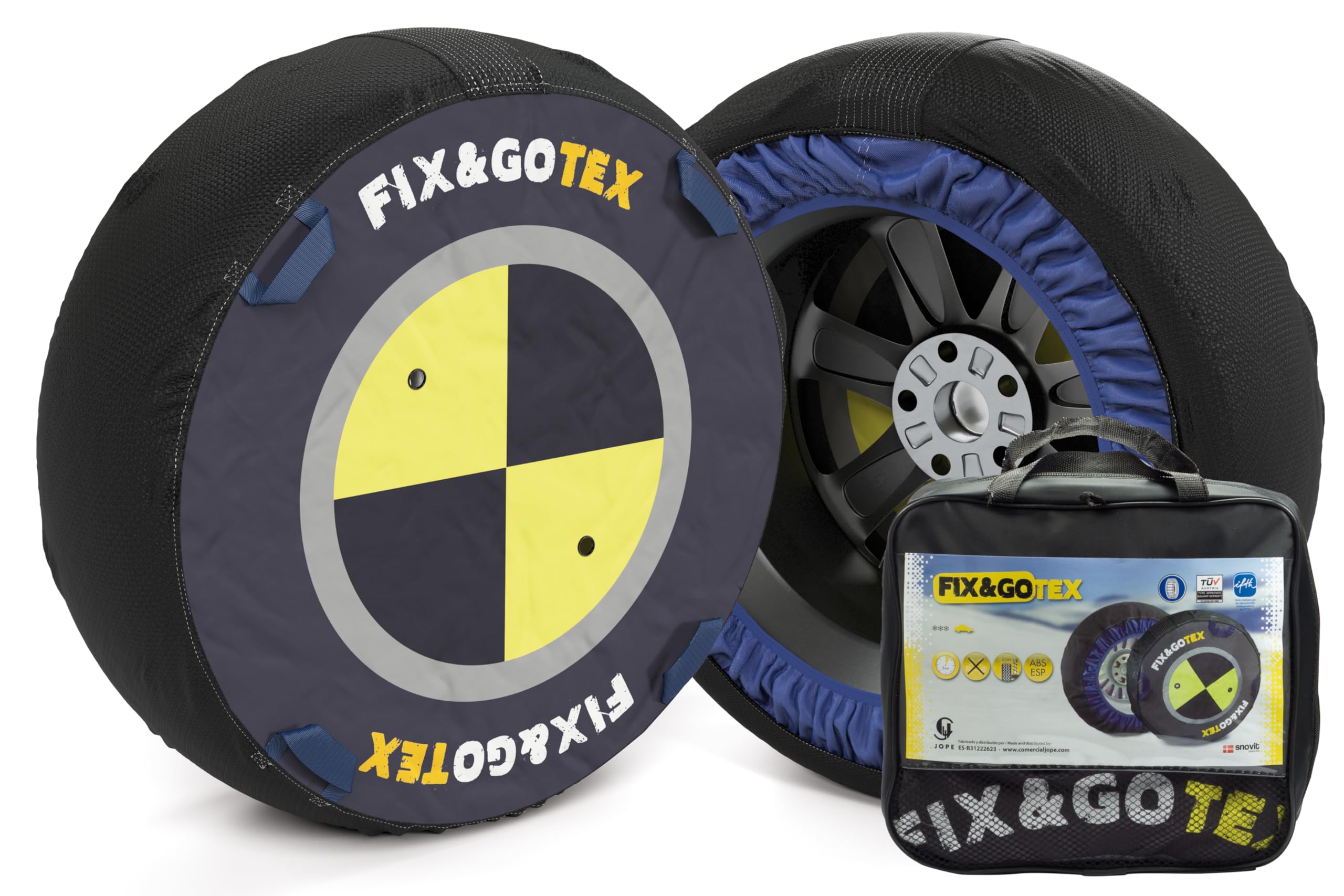 FIX & GO TEX GOTEX auto-8ZFF Snow Chains Textile Size F