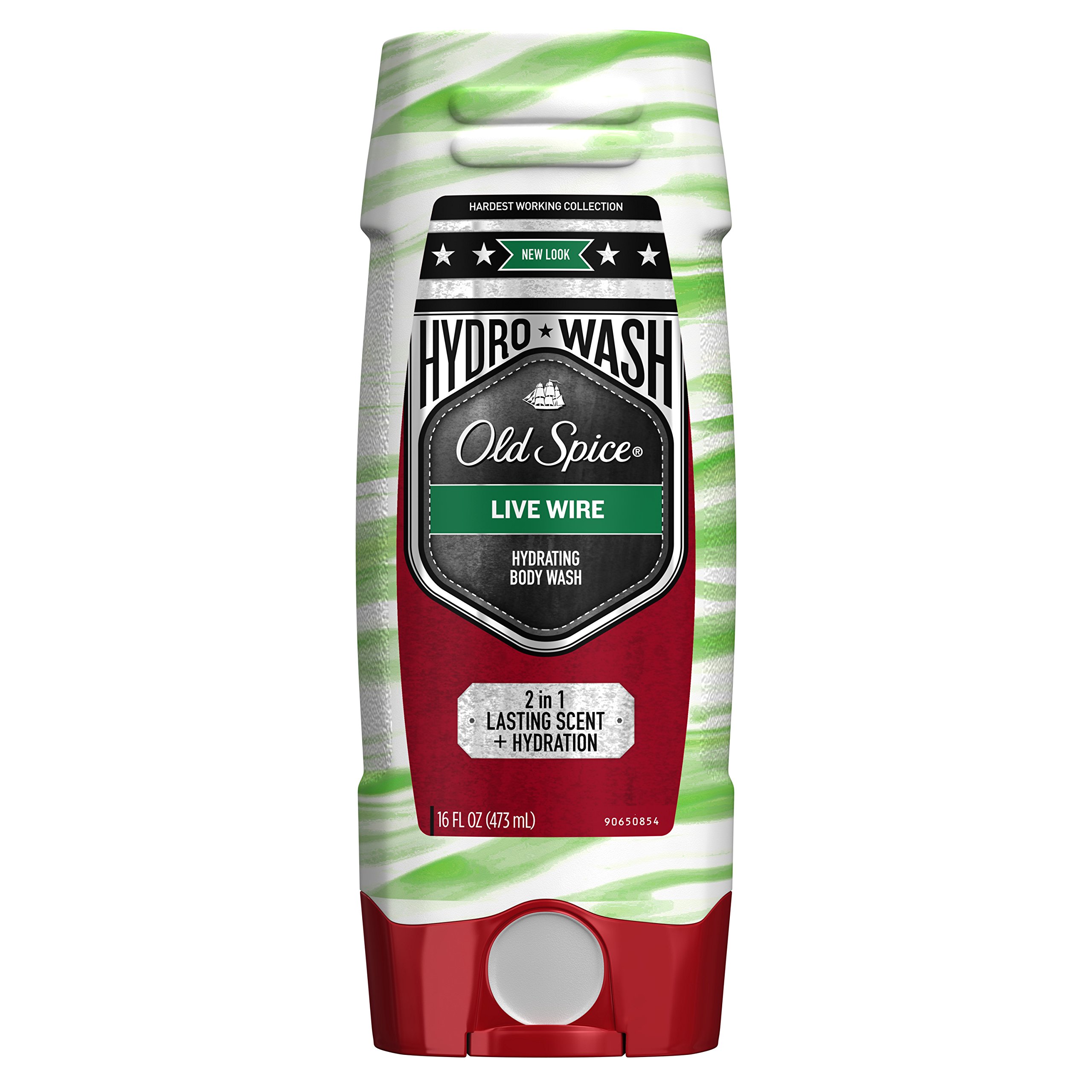 Old SpiceHardest Working Collection Hydro Body Wash, Live Wire, 16 Fluid Ounce