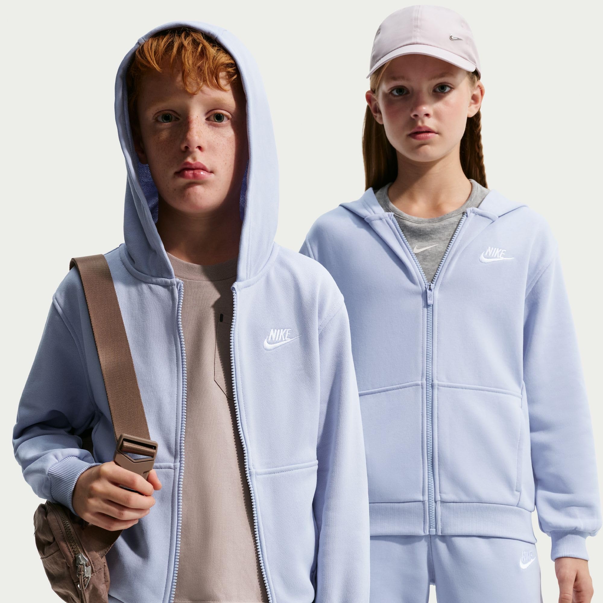 NIKE Nike Club Fleece French-terry-hoodie Mit Durchgehendem Reißverschluss Für Ältere Kinder Felpa con Unisex - Bambini e ragazzi