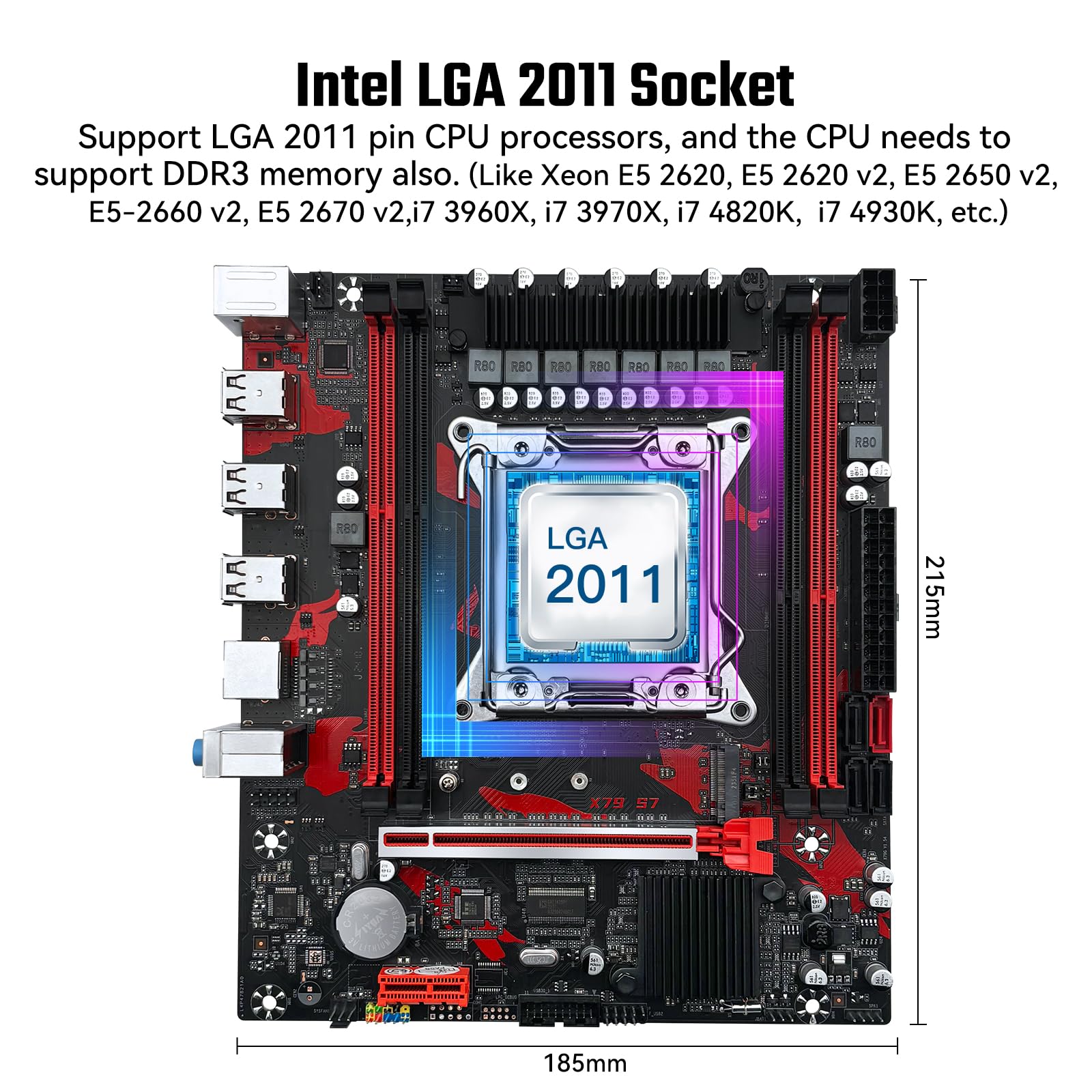 Amazon | JUXIESHI X79 マザーボード LGA 2011 インテル Core i7、Xeon 
