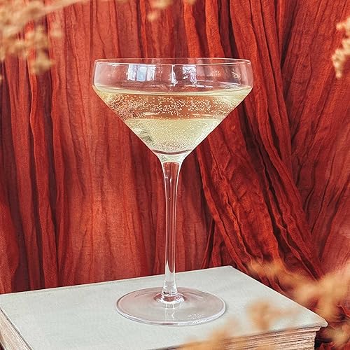 Miniatura 20 de MORA PURE - Juego de 4 vasos de margarita modernos de 12 onzas para Martini, Daiquiri congelado, fiestas tropicales de verano, vasos clásicos