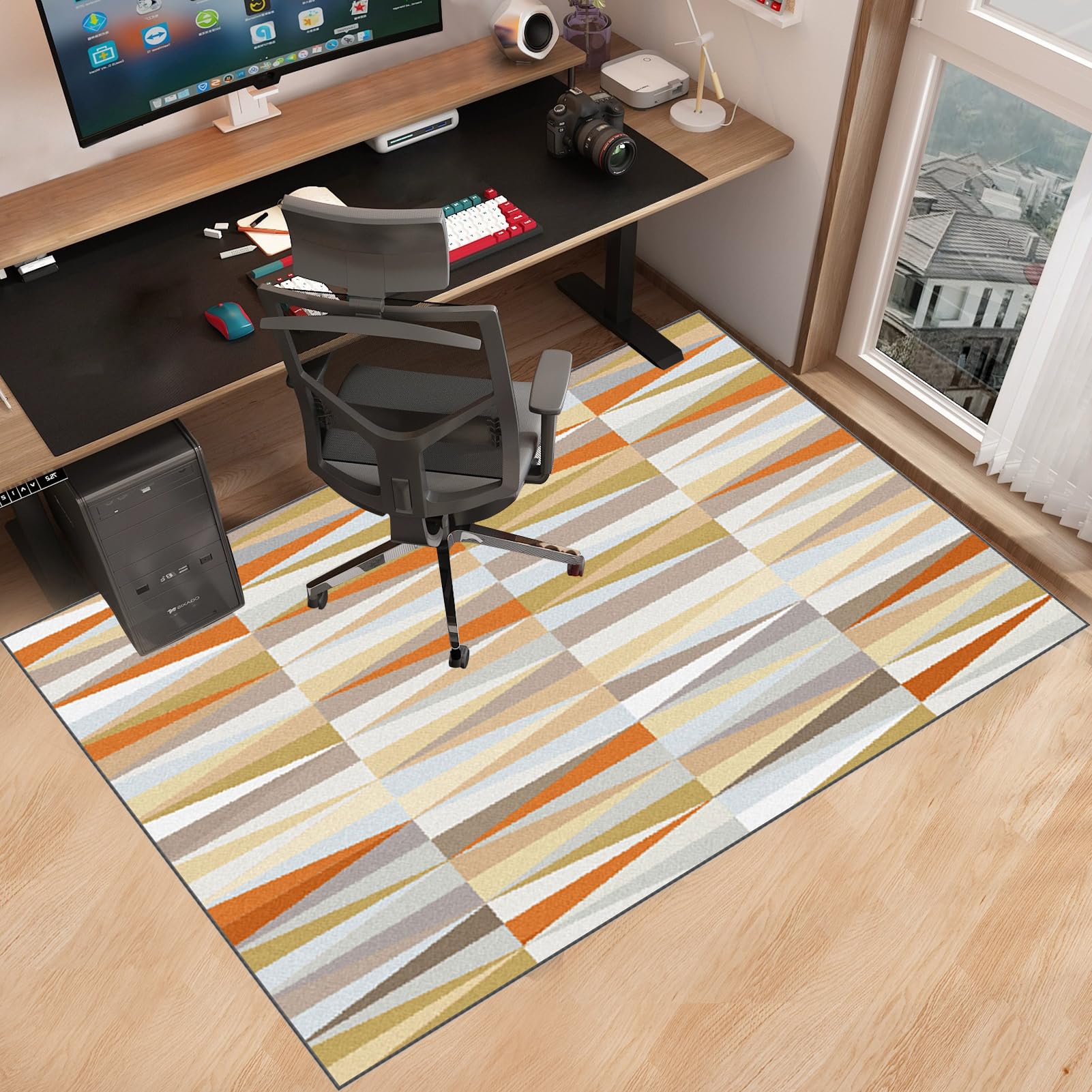 Alfombra Silla Ruedas Gaming Oficina, Alfombra Silla Escritorio, Gaming Protector de Suelo, Oficina Escritorio Gamer Alfombrilla, Alfombras para Sillas, Alfombra Suelo Gaming 200 x 300 cm