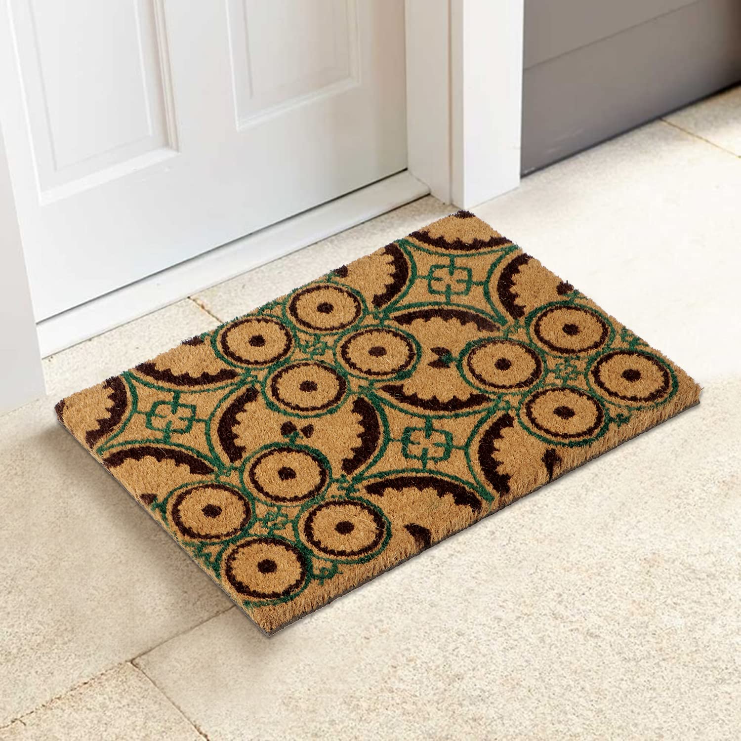 HOKIPO Coconut Coir Doormat - Natural & Durable -18 HOKIPO Coconut Coir Doormat - Natural & Durable -18