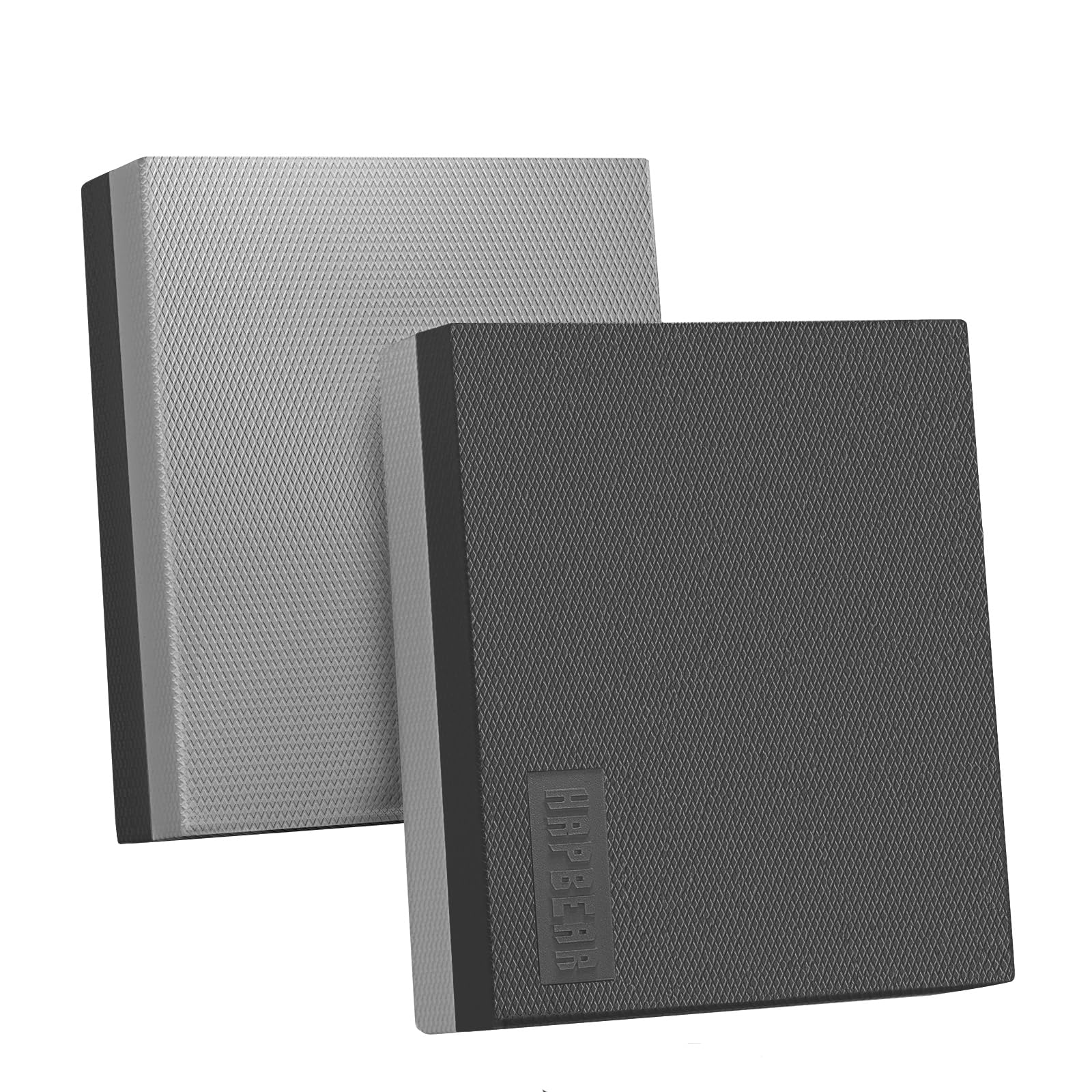 HAPBEAR Balance Pad 2er-Sets, 40x33cm rutschfest Balance-Kissen,6cm Dickes Gleichgewichtskissen für Gleichgewicht, Stabilitätstraining, Physiotherapie & Fitness-Kissen,inkl Resistance Band