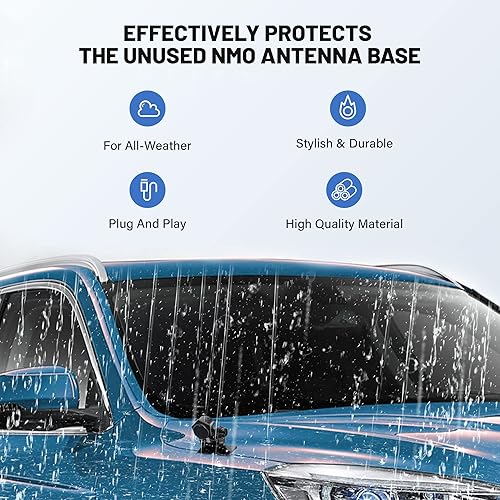 Miniatura 4 de Anina Antena NMO ajustable Soporte de montaje Hatchback con orificio pasante fijo W/NMO tapa de montaje 16.5 pies UHF PL259 macho RG58 Cable coaxial