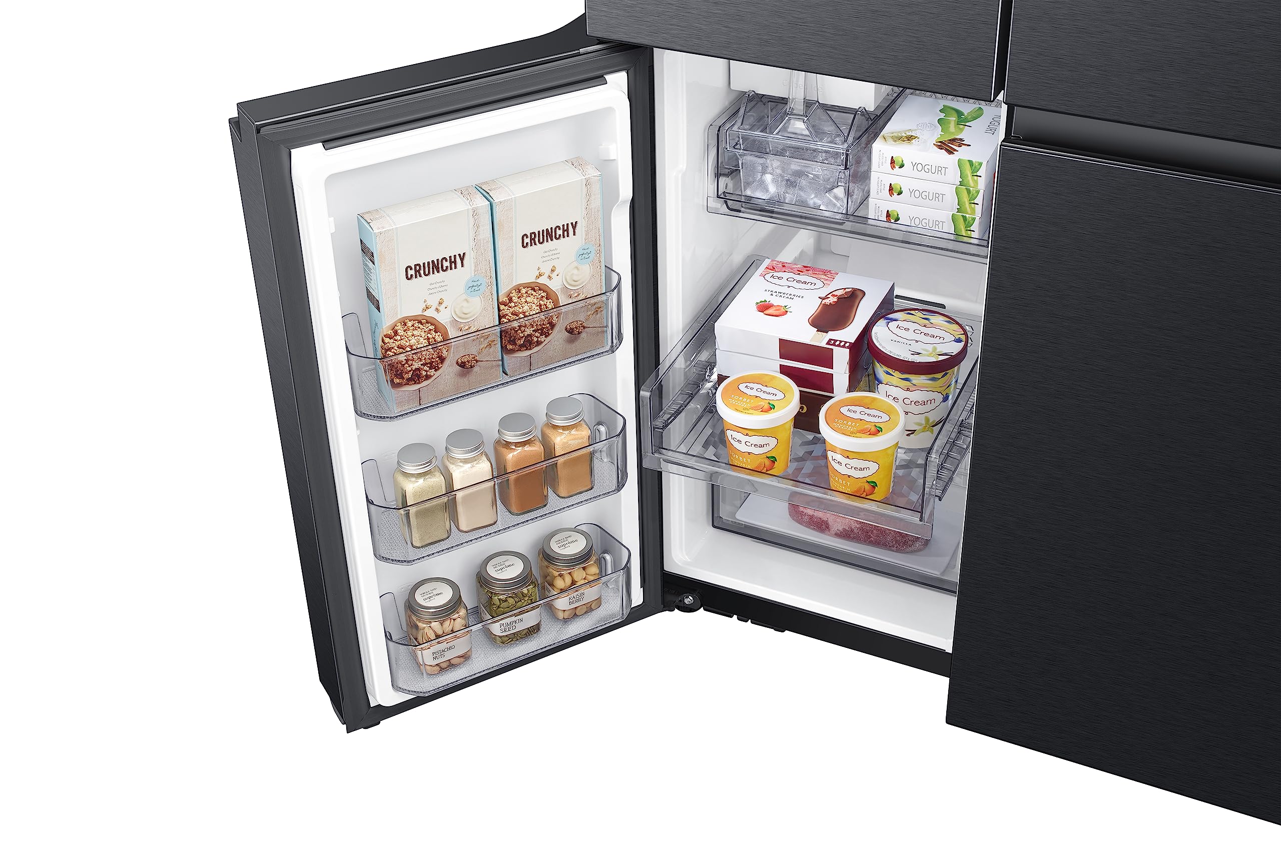 Samsung Réfrigérateur Français 178cm 649L AI Energy Mode SmartThings Auto Ice Maker No Frost+ Noir RF59C701EB1/EG