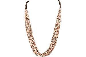 Long Beaded Statement Necklace for Women