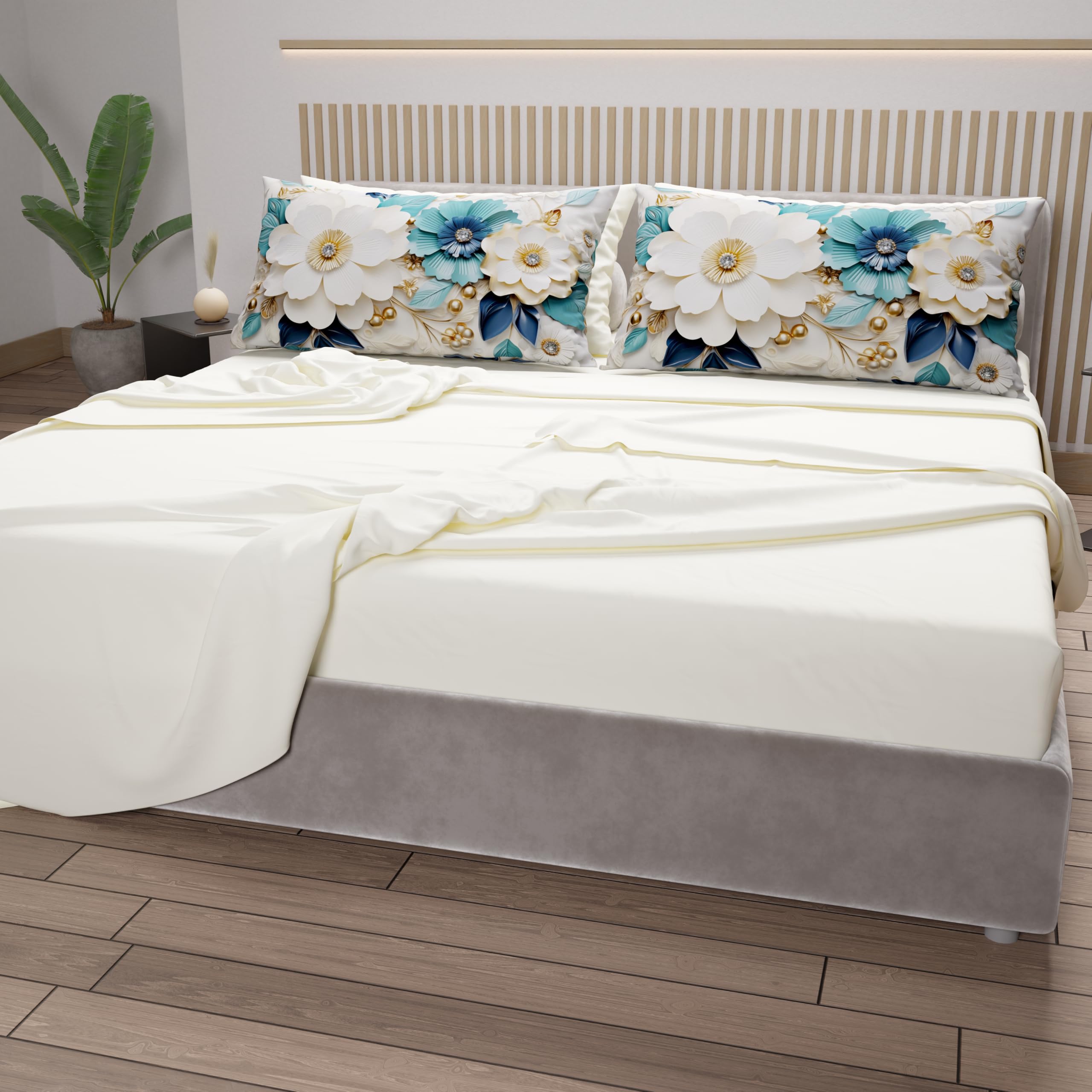 PETTI Artigiani Italiani, Cotton Sheets with Pillowcases in Digital Print, Single Bed Sheet, Single Bed Set - Image 4