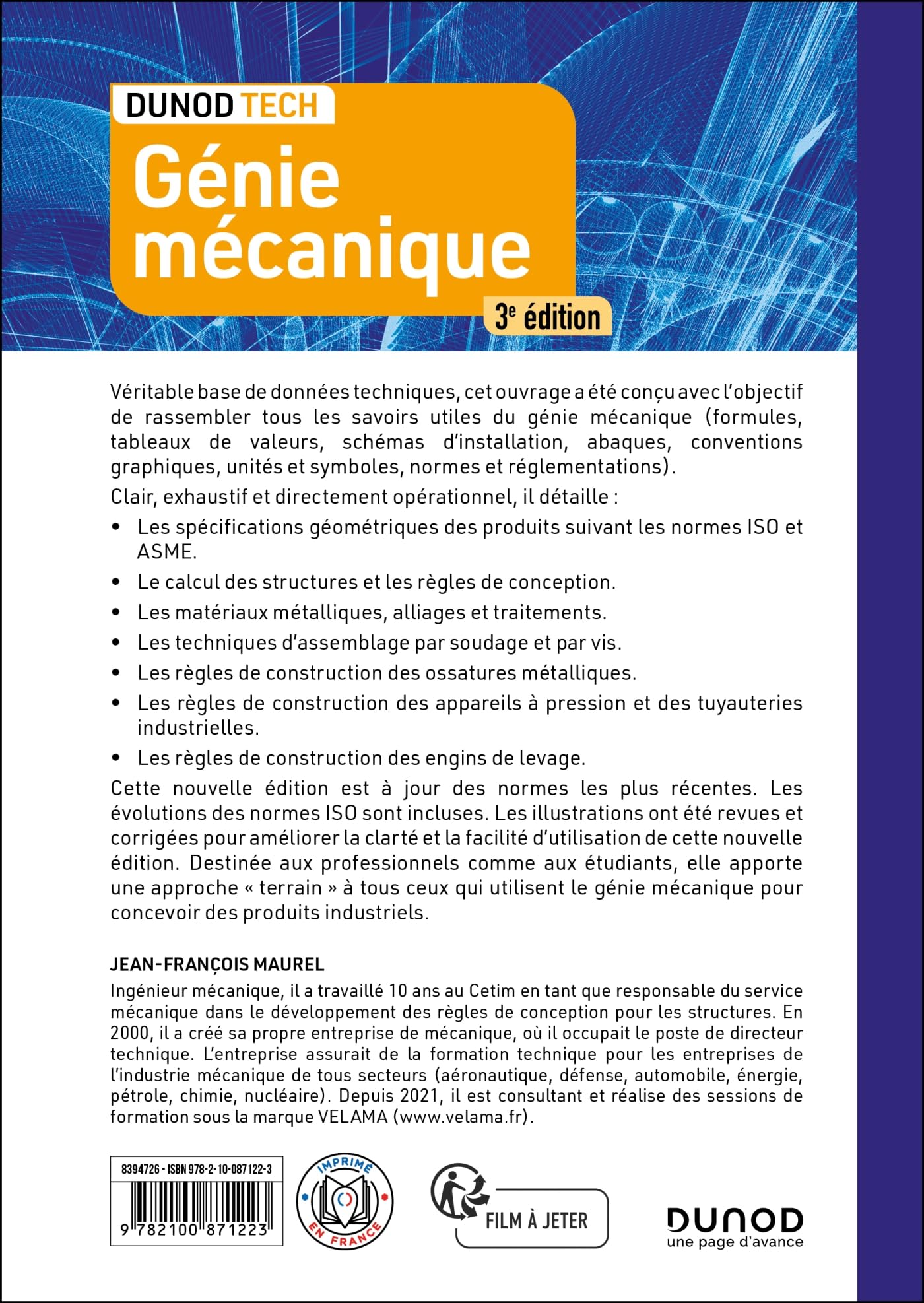 Génie mécanique - 3e éd.: Conception, Matériaux, Fabrication, Applications industrielles