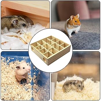 Amazon.co.jp: ハムスターの木製迷路 | ハムスター迷路木製