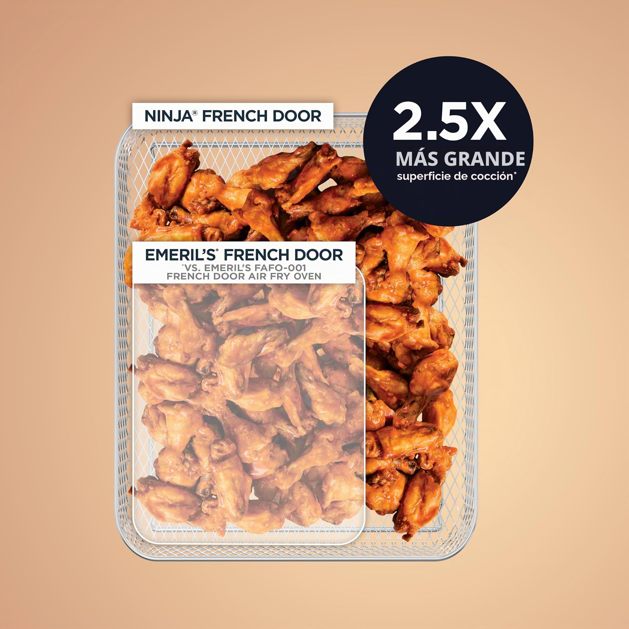 Ninja French Door Premier FO101 Airfryer, horno de convección, tostadora