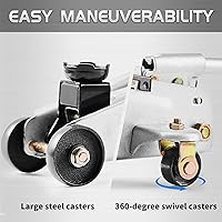 Vista 6 de TONDA gato elevador hidráulico portátil para auto, capacidad de 2 toneladas (3,800 lb), plateado