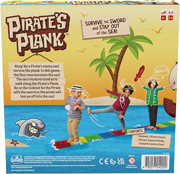 Goliath Pirate's Plank | from The Makers of The Floor is Lava | Promotes Fun and Active Play | Ages 4 and Up, 2-4 Players