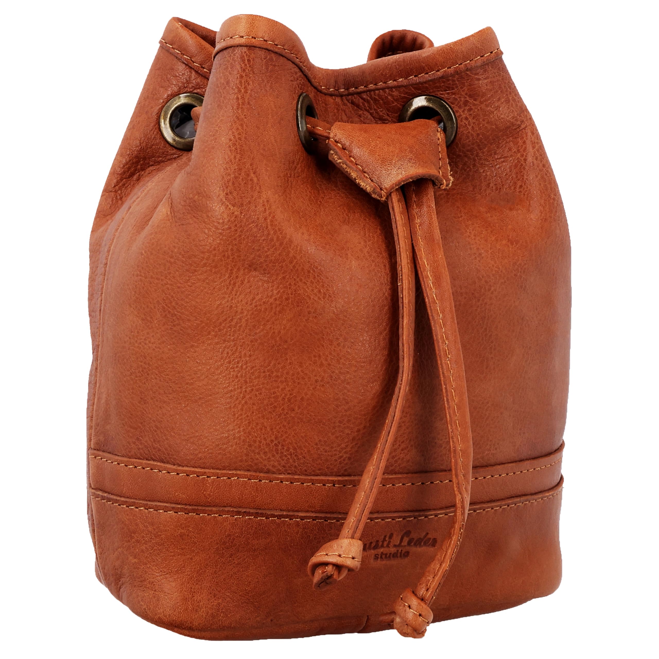 Gusti Sac banane en cuir Aouli - Sac à friandises - Accessoire pour chien - Marron