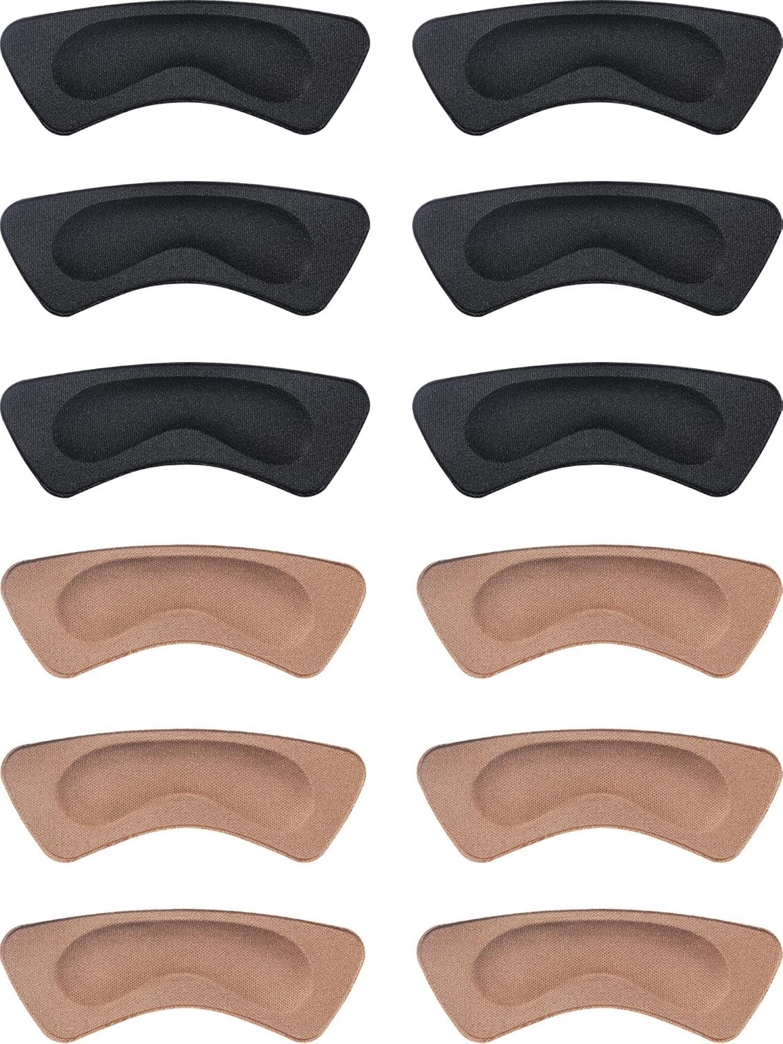 Vaigzo 6 Pairs Heel Cushion Pads Heel Shoe Grips Liner Self-Adhesive Shoe Insoles Foot Care Protector for Men And Women (Brown and Black) (B0D8YRCW6P) Amazon Price History, Amazon Price Tracker