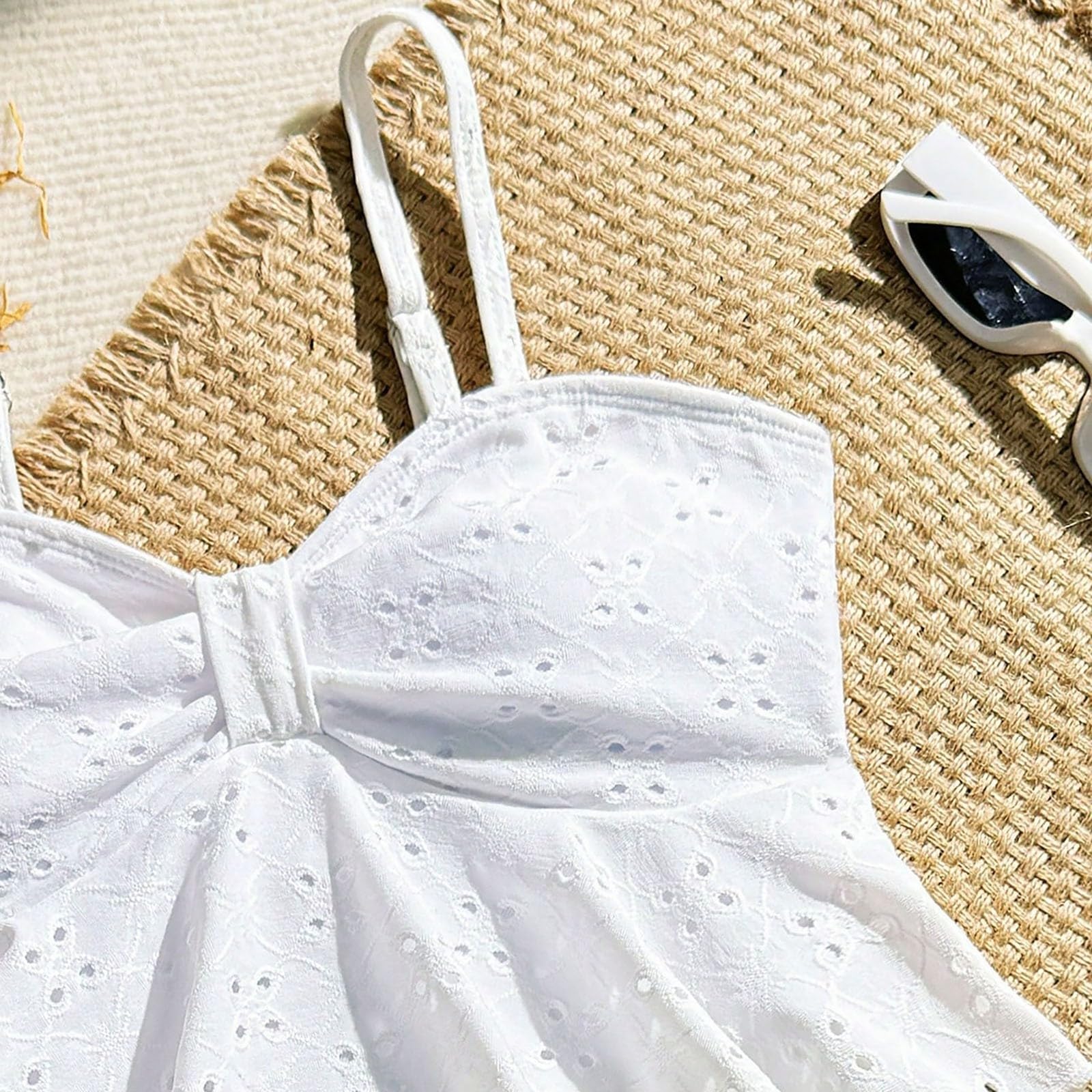 Costume da Bagno Due Pezzi per Ragazze con Tankini a Stampa Floreale e Slip Bikini a Vita Alta con Volant per Adolescenti e Giovani