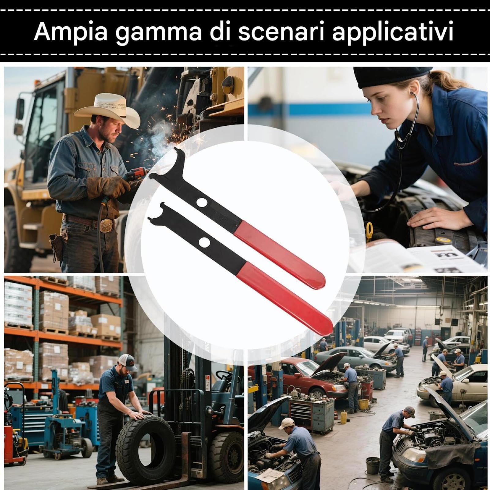 Estrattore Paraolio Albero Motore, Strumento Gancio in Metallo 2 Pezzi, Impugnatura Antiscivolo | Smontaggio Universale Paraolio Albero A Camme per Camion, Auto E Riparazioni Fai-da-Te