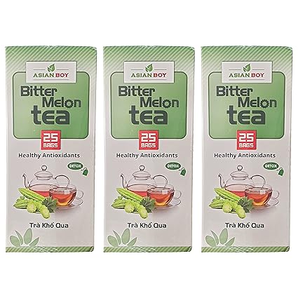 Amazon Com Asianboy Bitter Melon Tea 100 Natural Organic Vegan Gluten Free Healthy Antioxidants 3 Pack Total Of 5 25oz Grocery Gourmet Food