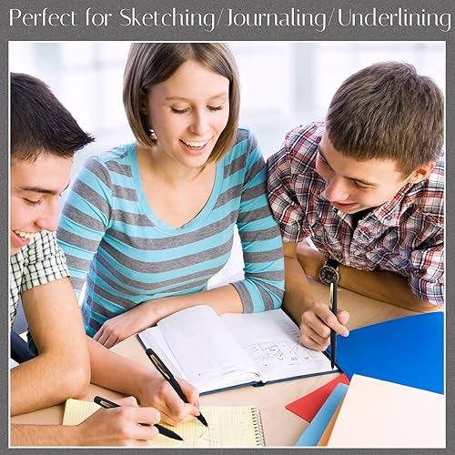 Miniatura 5 de Teling Paquete de 100 bolígrafos de tinta de gel a granel de 0.020 in de punta gruesa para oficina, escuela, escritura, toma de notas, bocetos