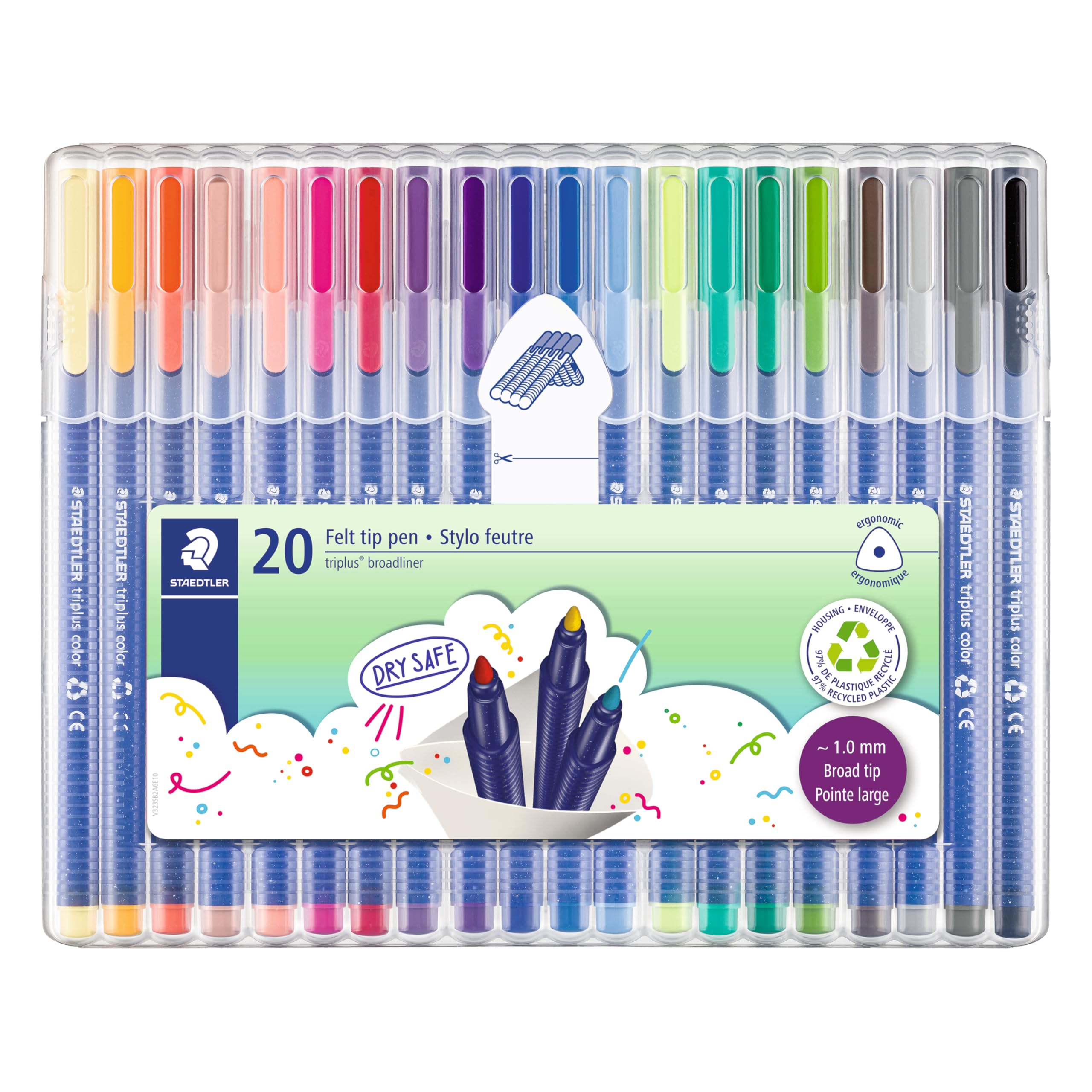 その他 taslloer plus Amazon.com: Staedtler Triplus Color - 20 Piece Colored Marker Set