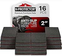 Vista 11 de X-PROTECTOR Almohadillas antideslizantes para muebles – 24 piezas de pinzas de muebles de alta calidad de 2 pulgadas. Los mejores pies de goma