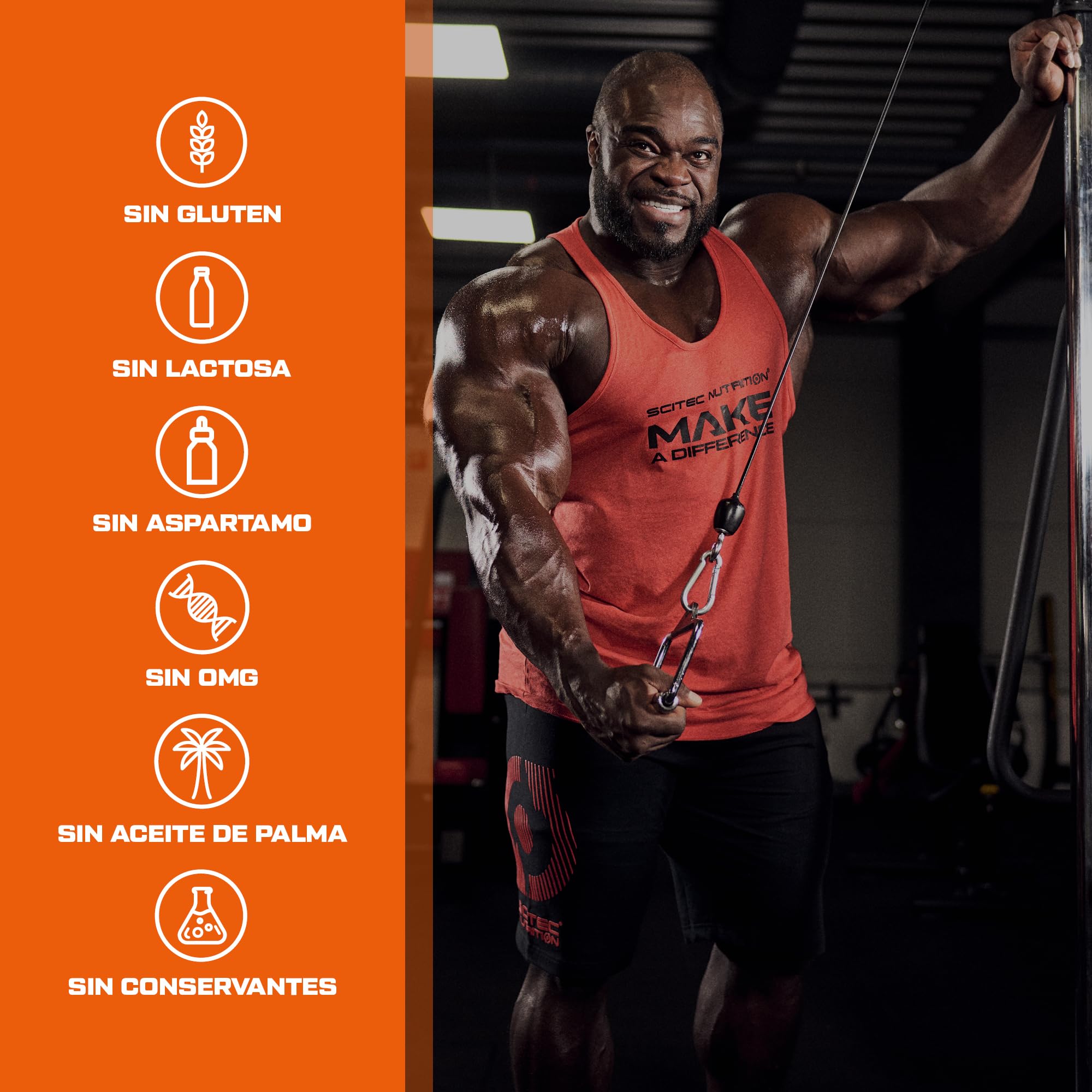 Scitec Nutrition Jumbo Hardcore, Weight Gainer alto en proteína con Amino Select Matrix, Superfoods, Creatina y con 7 carbohidratos, Sin Gluten y Sin Lactosa, 5355 g, Chocolate