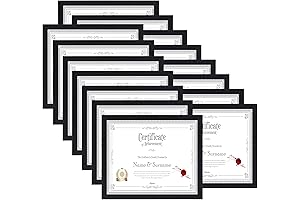 HORLIMER 8.5 x 11 Picture Frame for Certificates and Diplomas