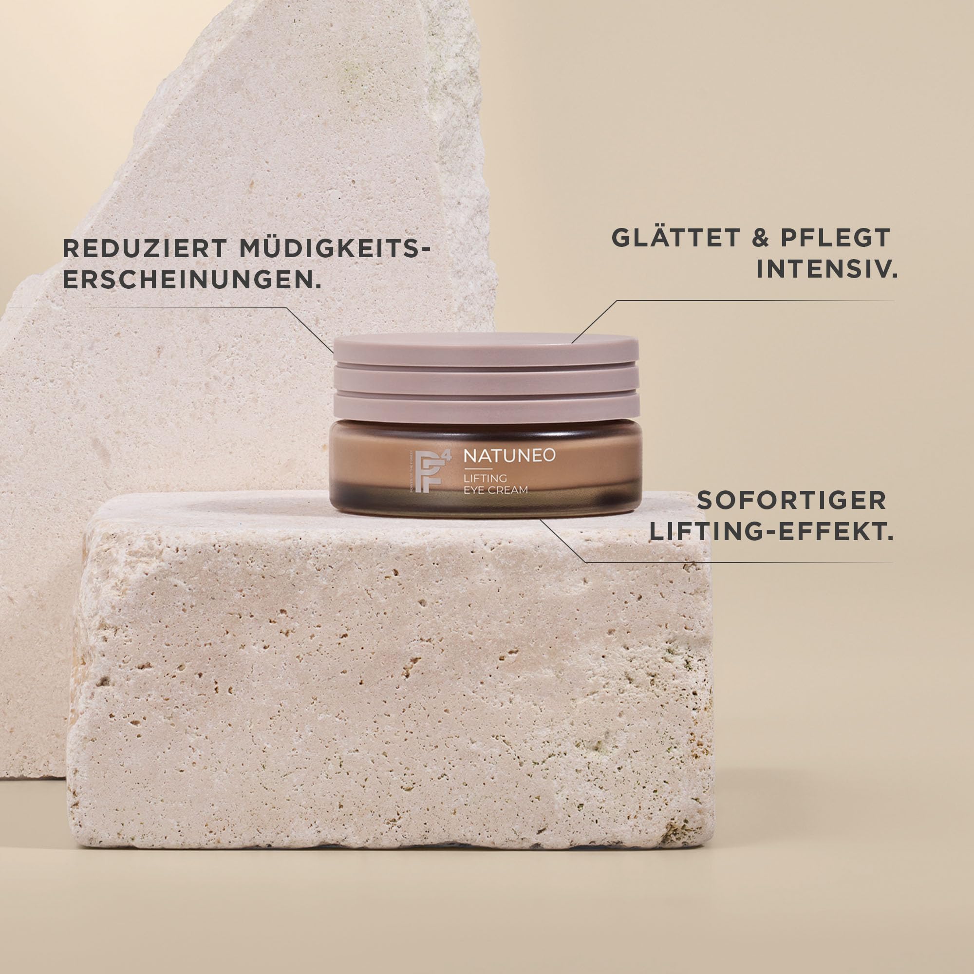 ANNEMARIE BÖRLIND NATUNEO Lifting Eye Cream 15ml Für Reife Haut | Anti-Aging Augencreme, Glättende Augenpflege, Verlangsamt Hautalterung, Strafft Augenlider, Mit Persischem Seidenbaum