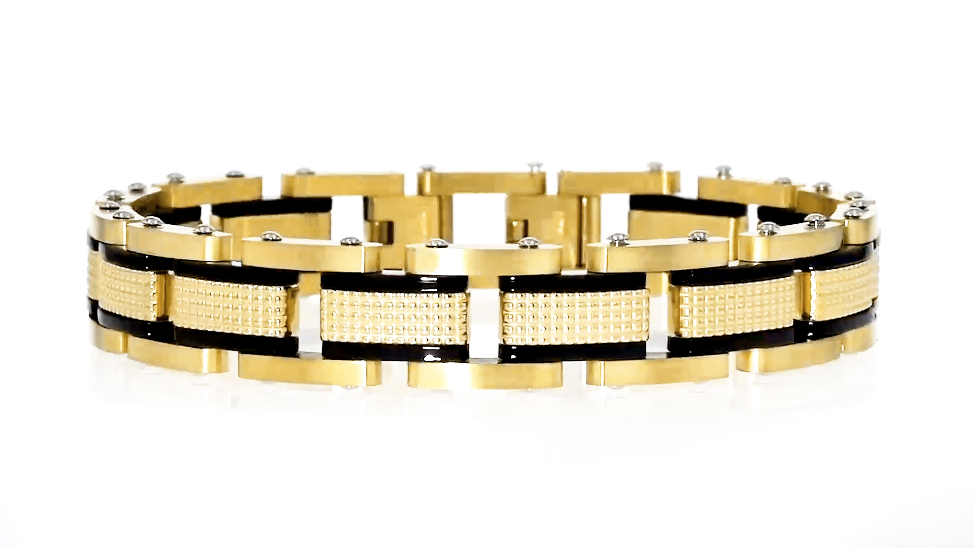 Amazon.com: Ross-Simons Men's 18kt Gold-Plated Stainless Steel